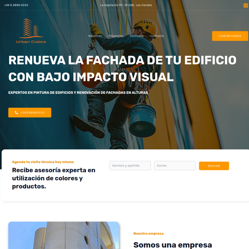 Sitio web Urban Colors